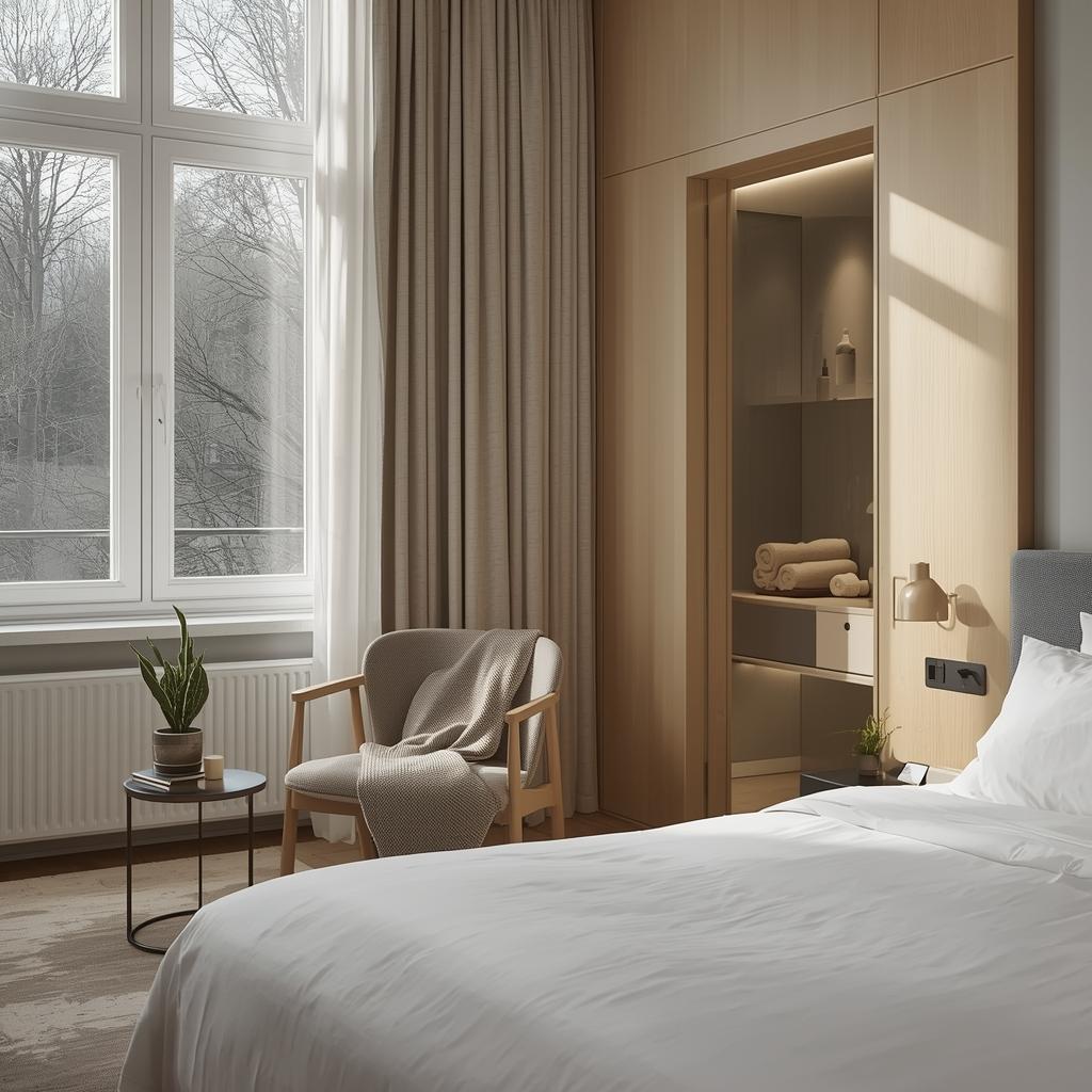 Zentrale Lage, Zimmerkomfort und lokale Erholungsangebote